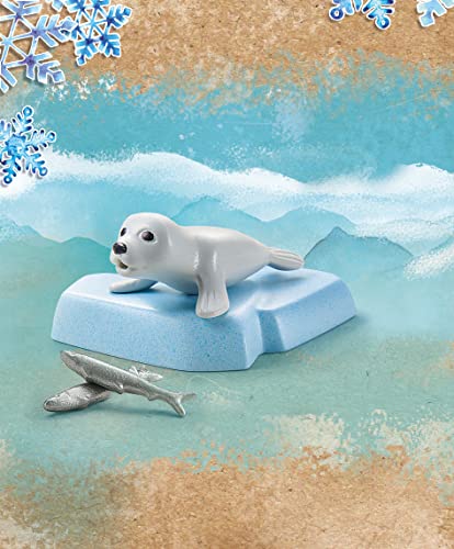 PLAYMOBIL WILTOPIA 71070 Junger Seehund aus nachhaltigem Material inklusive vielen Zubehör und Tier-Sammelkarte mit QR… – Bild 3