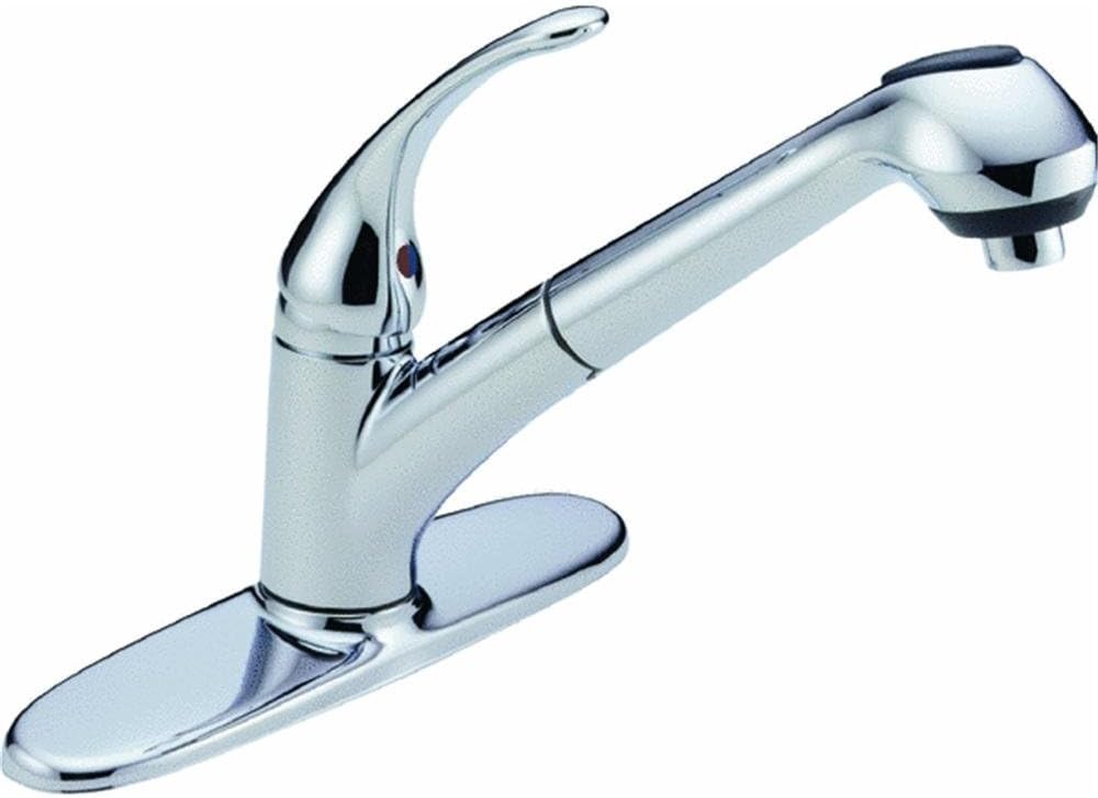 Foundations B4310LF Single Handle Pull-Out Kitchen Faucet, Chrome