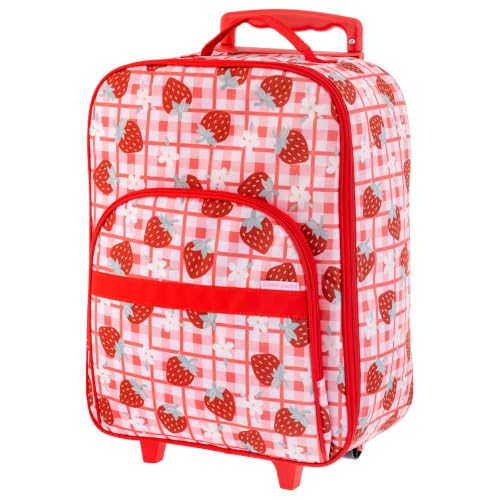 Stephen Joseph Kids' Rolling Carry-On Luggage, Strawberry