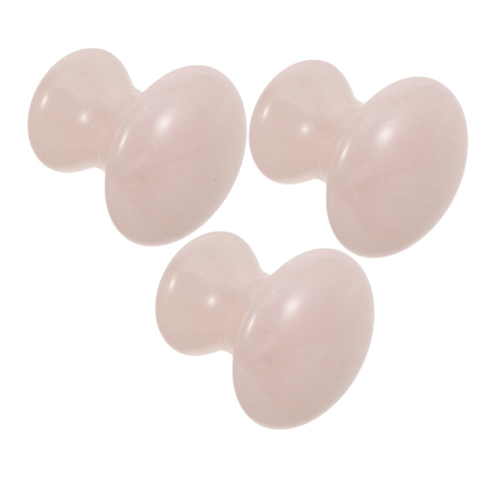 YARNOW 3 Piezas Herramienta de Masaje Facial Gua Sha de Piedra de Jade Forma de Piedra de Masaje Compacta para Cuidado Piel Efecto Refrescante y Antiarrugas Uso Portátil para Rutina de