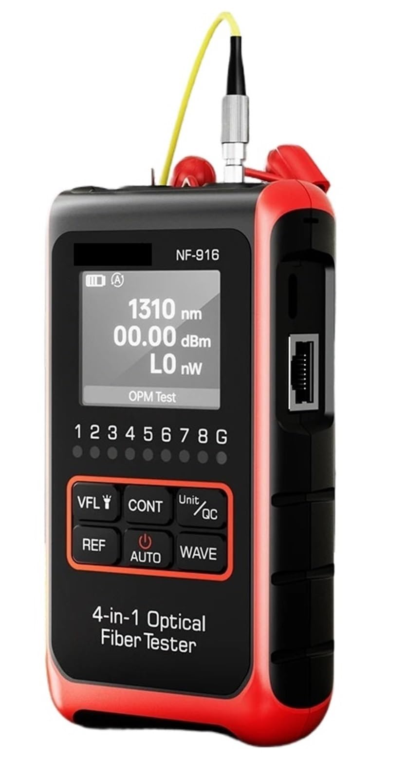 Testeur Fibre Optique, Testeur de fibre optique 4 en 1 NF-916, wattmètre optique VFL REF FC SC ST, localisateur visuel de défauts, écran LCD, outils réseau