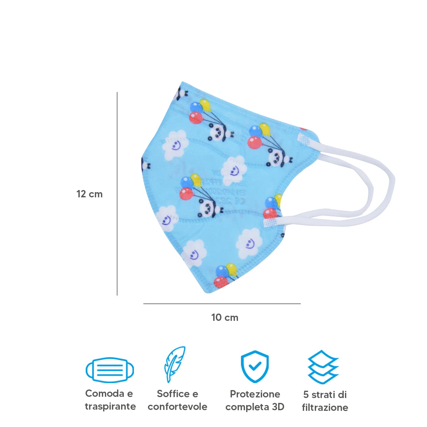 Mascherine FFP2 Certificate CE - Confezione Da 20 Pezzi Con 5 Strati E Alta Protezione - Foto 11