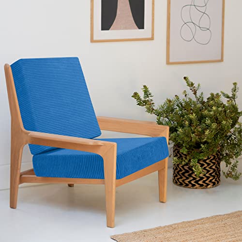 Memorecool Square Floor Cushion For Adults, 22 Inch Large Floor Pillow Cushion Yoga Meditation Floor Pillows Seating With Foam Insert, Thick Square Seat Cushion Washable Big Pillow For Floor, Blue #TOP2