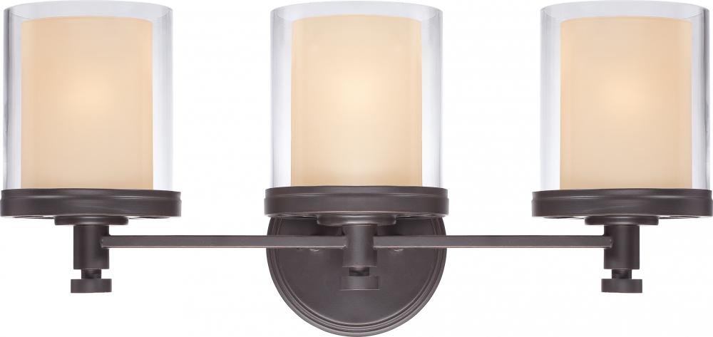 NUVO 60/4543 Three Light Vanity, Unknown, Bronze/Dark