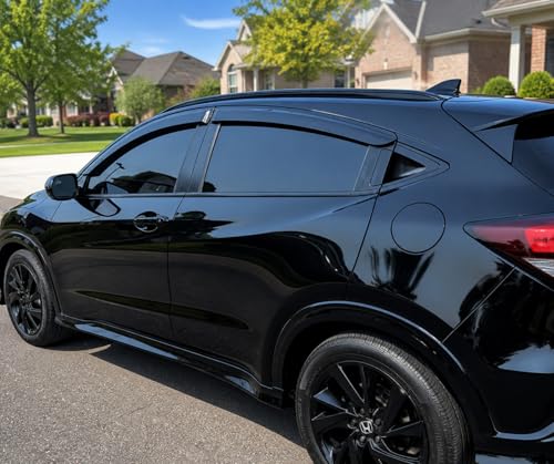 Image of 2016-2022 Tape-On Rain Guards for Honda HR-V Side Window Visor Deflectors Lx Ex Sport Ex-L HRV Durable Vent Shades 2017 2018 2019 2020 2021