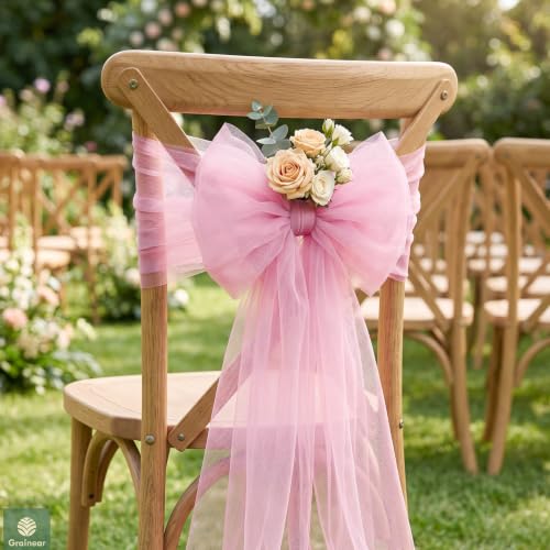 Image of Pink Tulle Fabric Roll 6 Inch x 100 Yards Tulle Ribbon
