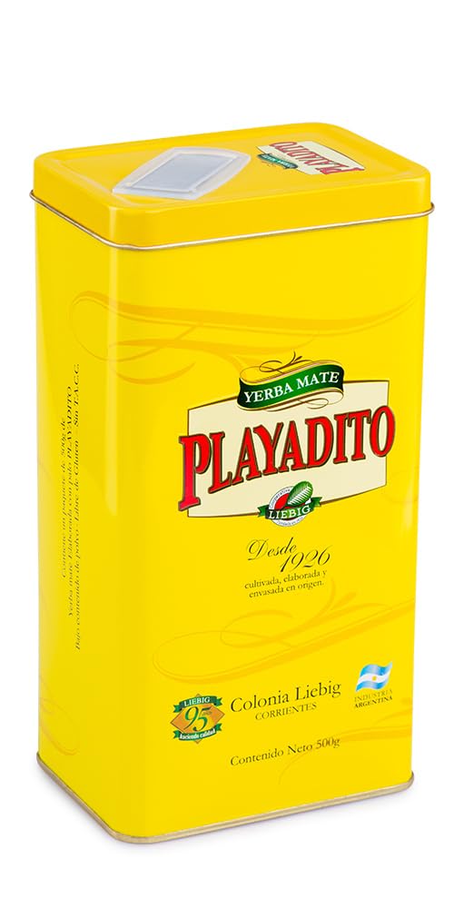 Playadito Yerba Mate - 500 Gr - with a Dispensing Tin