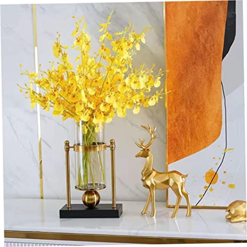 Statue de cerf doré européen pour décoration de bureau chic - 8