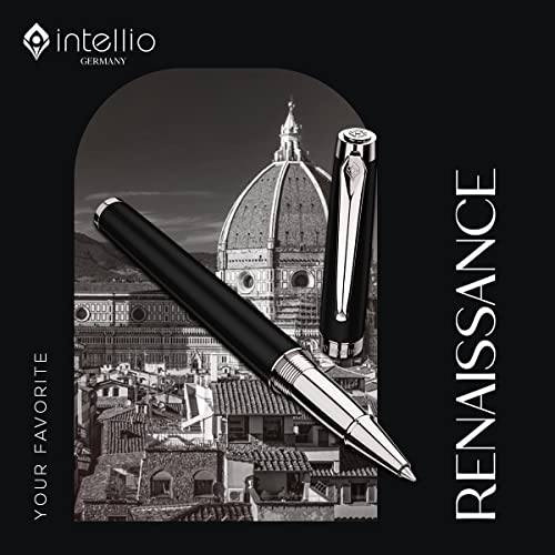 Image of Renaissance - Black & Chrome (Chrome Plated Trims) Roller Ball Pen