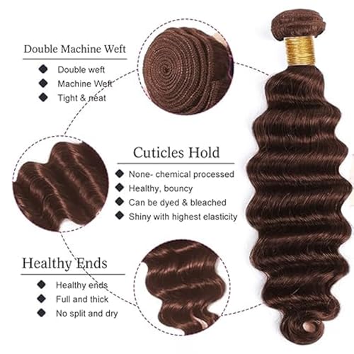 Extensiones de cabello humano para dar volumen con ondas profundas virgenes 2