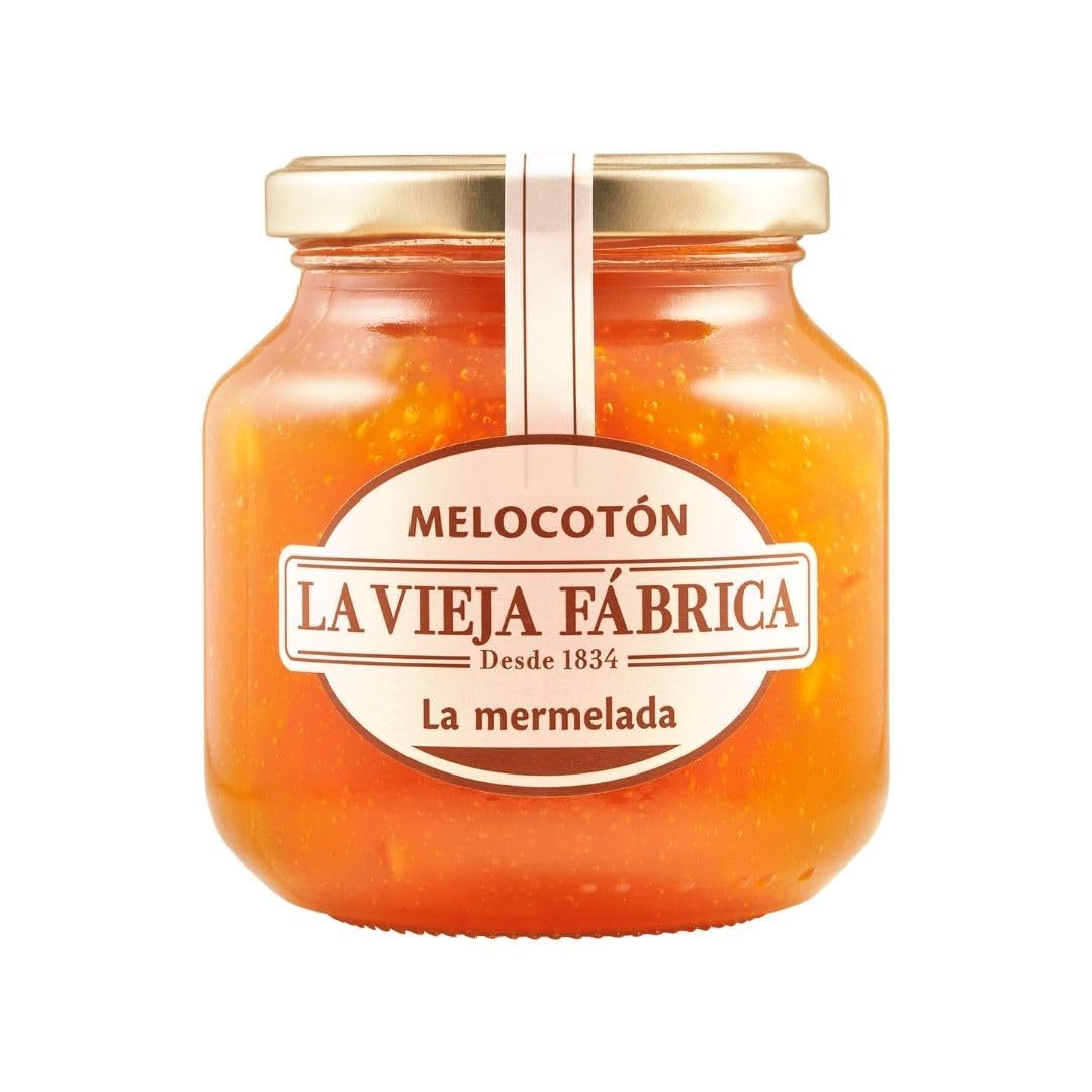 Peach Jam Marmelada de Melocoton, 12.35 oz ℮ 350 g مربى الخوخ من لا فيجا فابريكا