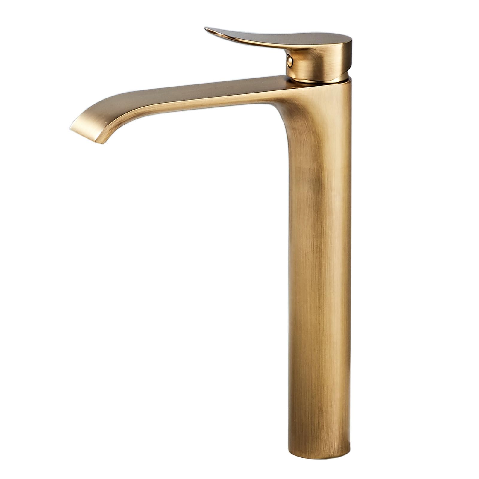 FQWNCIEG Basin Mixer Tap Brushed Brass Bathroom Sink Taps Waterfall Antique Brass Bathroom Taps Single Lever