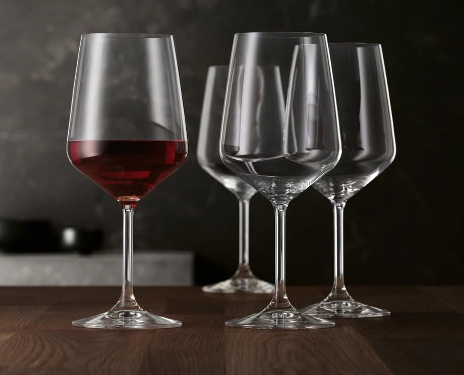 Spiegelau 12 Rotweingläser Style cl 63 aus hochwertigem Klangglas – elegantes Glas für Rotweinverkostung, modernes Design mit großer Schale, spülmaschinenfest