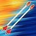Nerf Pyrostrike Megabow, 42-Inch Bow Fires Arrows Up to 105 Feet, 2 with Soft Tips, Kids Outdoor Toys, Ages 10+ (Amazon Exclusive)