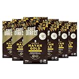 Cafedirect Mayan Gold Organic Coffee Beans – Smooth Dark Roast with Caramel Sweetness, Fairtrade Arabica from Mexico 200g (Pack of 6 - 1.2kg total)