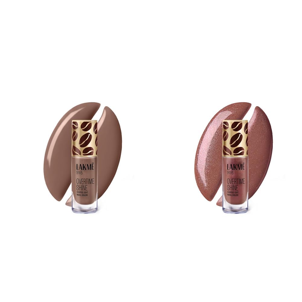 Lakme 9 to 5 Overtime Shine Nail Polish - Coffee Edit-09 Cold Brew 6ml Lakme 9 to 5 Overtime Shine Nail Polish - Coffee Edit-14 Midnight Roast 6ml-image-47