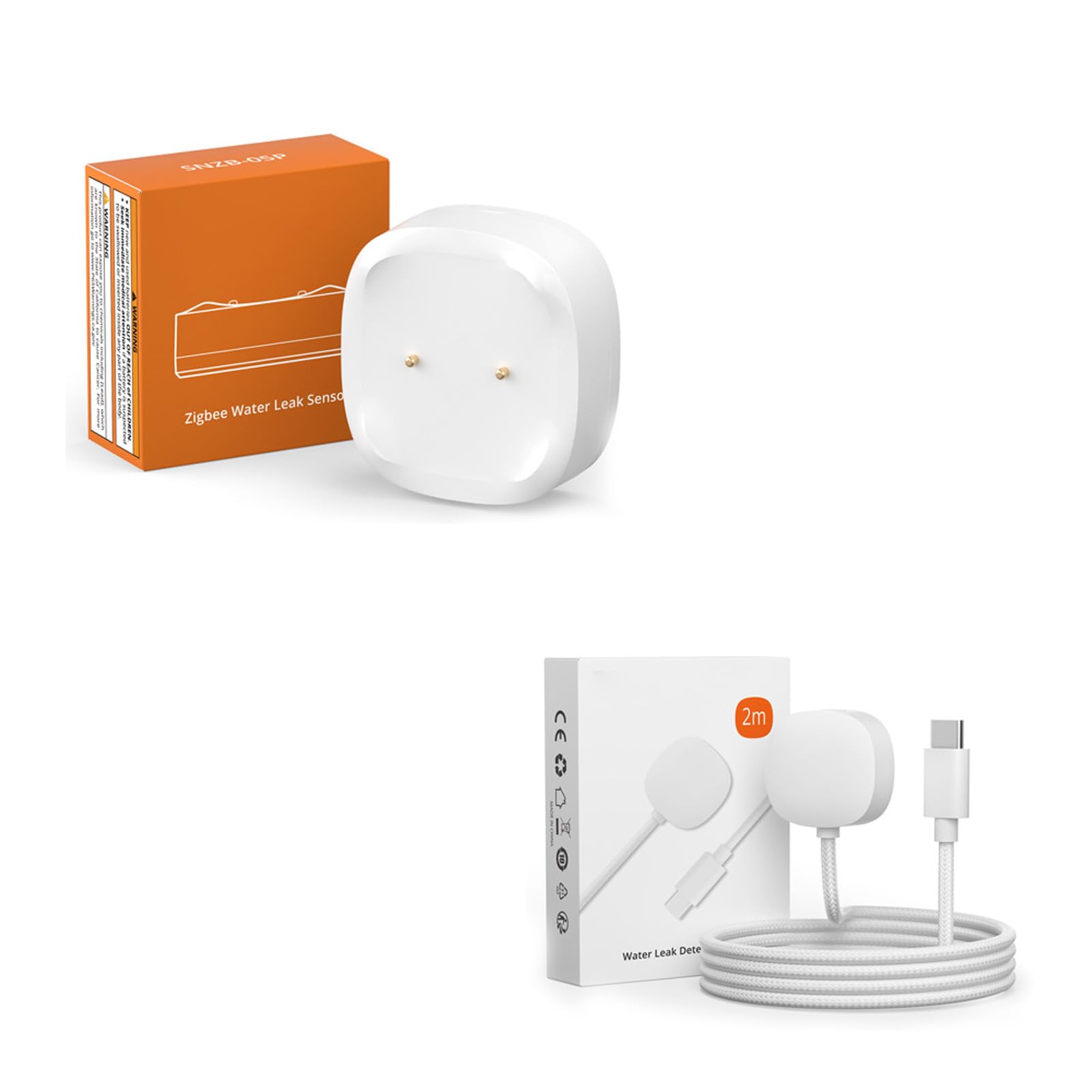 Intelligent Water Leak Detector Battery Operated Instants Notification Alerts Water Damage Flooding Sensors Leak Detector