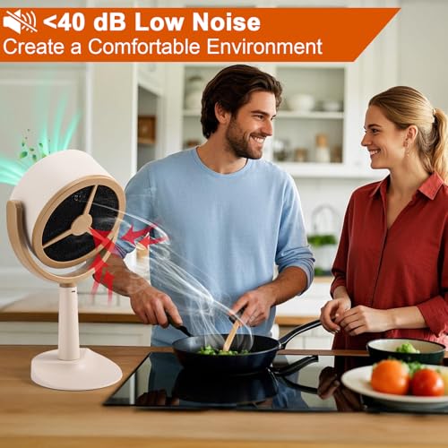Mity Rain Portable Range Hood for Cooking, Rechargeable Kitchen Exhaust Fan, 125° Adjustable Rotation, Low Noise, Reusable Carbon Filter for Smoke Removal in Kitchens, BBQs, Hot Pots, RVs & Apartments - Thumbnail 4