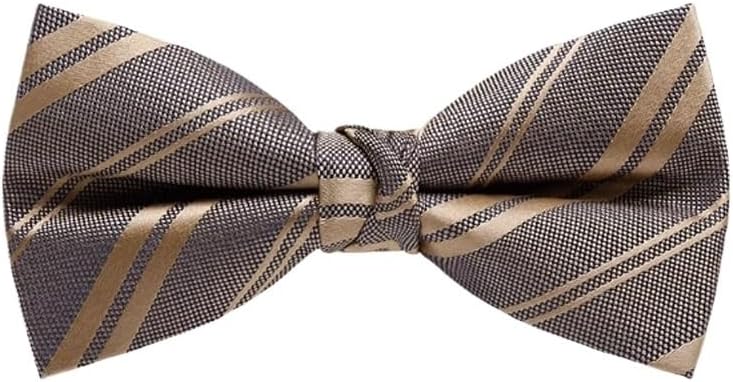 Retro Champagne Figure The Groomsman Suit Banquet Wedding Bow Tie