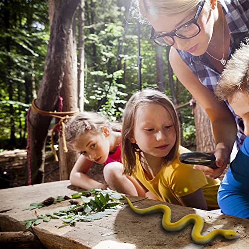 Gefälschte Schlangen Spielzeug Weiche Gummischlangenfigur Gartenschlange Vögel erschrecken Eichhörnchen Python Schlange Spielzeugfiguren Stressabbau Spielzeug Halloween Streich Requisiten (Python)