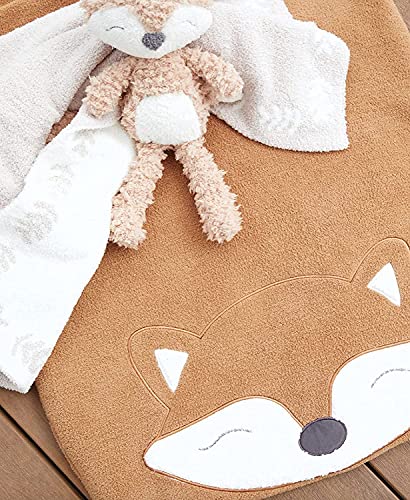 Barefoot Dreams Cozychic Fox Infant Playmat, Baby Playmat, White Blanket, Stroller Blanket, Super Soft Blanket, Tan, Os #TOP1