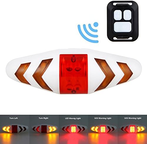 Smart Remote Control Bike Laser Light Wireless Taillight Bicycle Rear Light Safety Turn Signals Lights Cycling Accessories 5 Modes