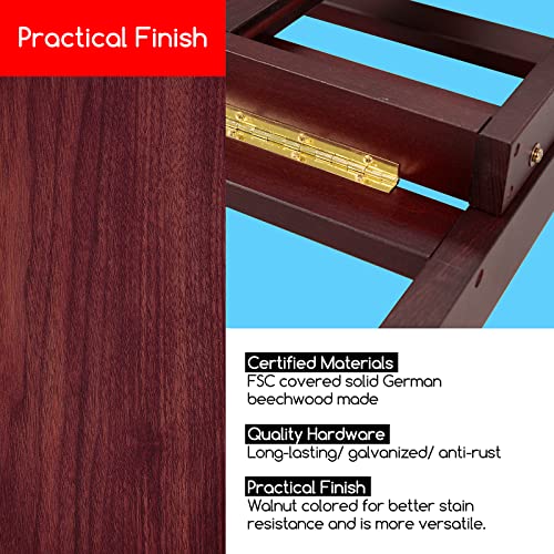 MEEDEN Large Art Easel for Painting: Solid Beech Wood H‑Frame Floor Easel - image 4