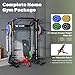 Major Fitness Drone2 Smith△ Machine – All-in-One Home Gym Squat Rack with Weight Bar, Dual LAT Pull-Down Systems & Cable Crossover Machine