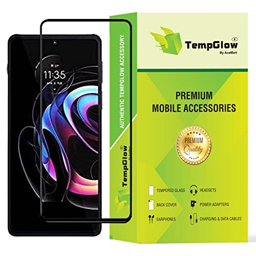 Image of Screen Protector for Motorola Moto Edge 20 Fusion 5G Black Tempered Glass Edge-to-Edge 6D Screen Guard With Installation Kit