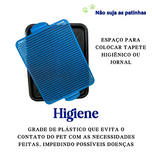 MY PET BRASIL Sanitário para Cachorros, Sanitário Higiênico para Cães, Xixi Dog, sanitário canino Az
