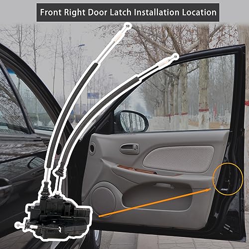 Image of Power Door Lock Actuator Front Right Passenger Side Door Latch Assembly for Hyundai Sonata 2006-2007 Door Lock Actuator Motor OE#81320-3K010 81320-3k030