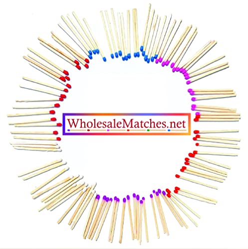 3" Black Color Matches 100 Count - Plus Free Striker!!! - (3 Inches Long) - Wholesale Bulk Safety Matches (100) (Black) #TOP2