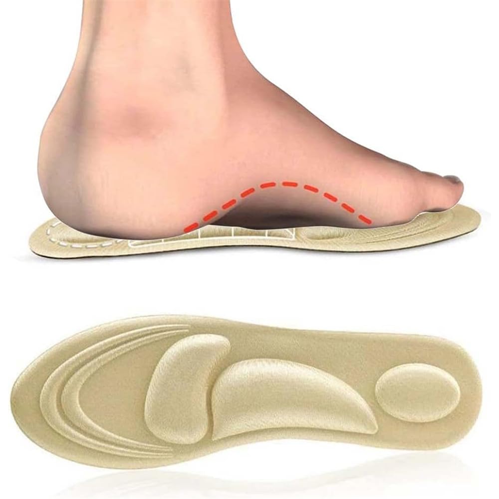YARDHOBIYARDHOBI Memory Foam Insoles, Super Soft Replacement Innersoles for Running Shoes Work Boots, Orthotic Shoe Inserts, Comfort Cushioning Shoe Inserts, Plantar Fasciitis Insoles for Women Man (EU 35-40)
