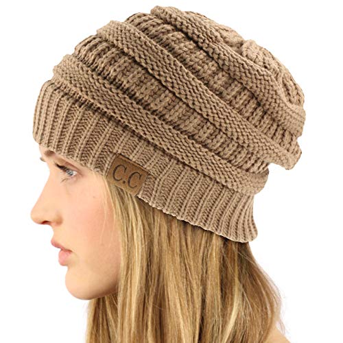 Image of Hatsandscarf CC Exclusives Solid Color Beanie Tail Hat for Adult (MB-20A)