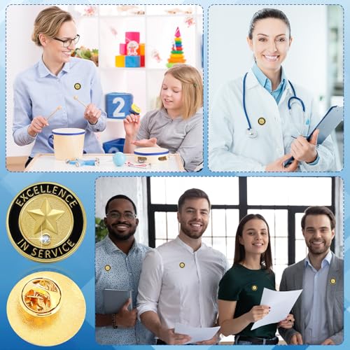 Image of Yunlly 100 Pcs Employee of The Month Lapel Pins, Make A Difference
