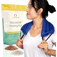 Microwavable Heating Pads for Lower Back, Neck, and Shoulder Pain Relief - Moist Microwave Heating Pad for Muscles and Joints - Microwave Hot Pack Heat Pad for Cramps -1 Heat Pack Blue-Lavender Scent