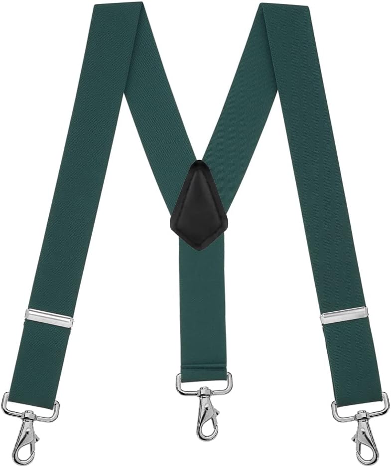 Suspender Store Classic Suspenders - 2-Inch Wide Elastic - Y-Back - Trigger Snap - 11 Colors & 4 Sizes Including Big & Tall