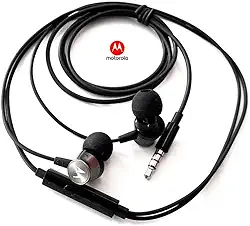 Fone De Ouvido Com Fio In Ear Estereo Preto Motorola na embalagem econômica, 5590