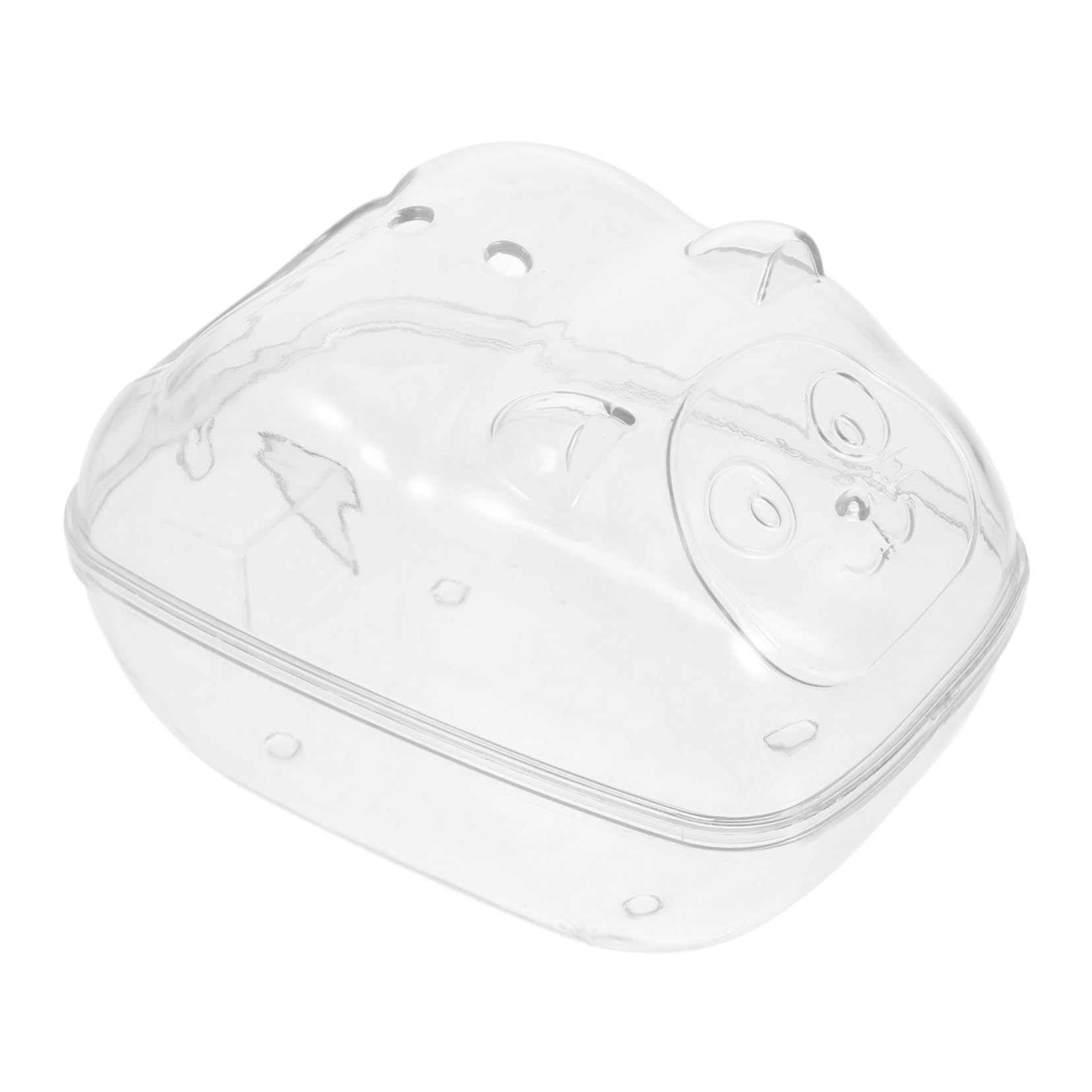 Mipcase Hamster Bath Box Hamster Accessories Gerbil Bathroom Chinchilla Bathroom Rabbit Dual-Purpose Habitat