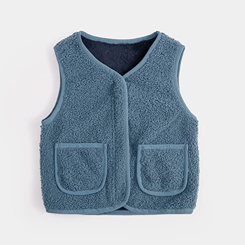 Boys Girls Fleece Vest Kids Polar Fleece Zipper Jacket Sleeveless Fall Winter Warm Outerwear With Rain Suit Kids3
