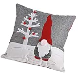 Funda de almohada navideña La funda de almohada es perfecta para decorar tu hogar de una manera sencilla y reflexiva.