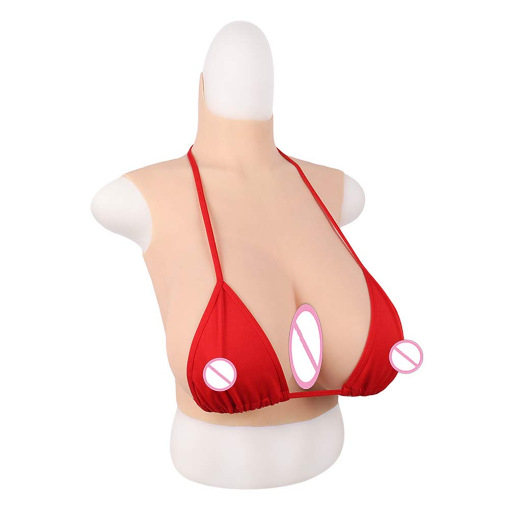 Plato de Mama de Silicona Pechos Falsos Realistas Pechos Falsos de Mama Artificial para Travesti Paciente de Mastectomía Cosplay de Mujeres Trans