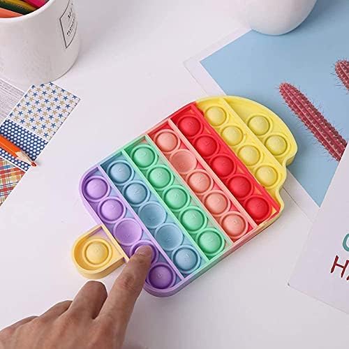 Amazon | スクイーズ玩具 プッシュポップ アイスクリーム型 フィ