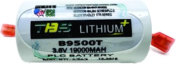 B9500T; 3.6 Volt, 19000 mAh, Allen Bradley PLC Replacement Battery