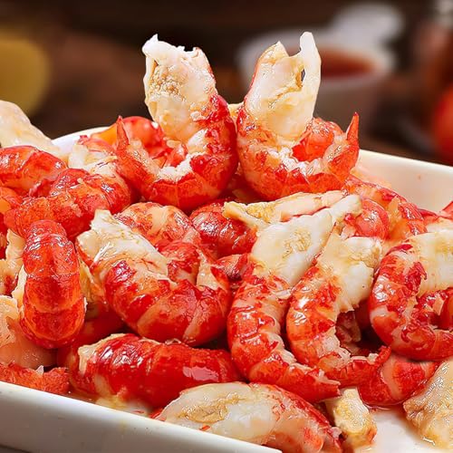 OCEANZEN Crawfish Tail Meat, Large Size, Premium Quality, Vacuum-Sealed, 1 lb x 3 Packs (3 lbs) Box