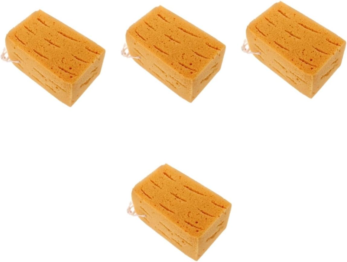 4pcs Car Wash Sponge Absorbent Cleaning Tool for Cars Trucks and Motorcycles Efficient Grip Design for Thorough Vehicle Cleaning