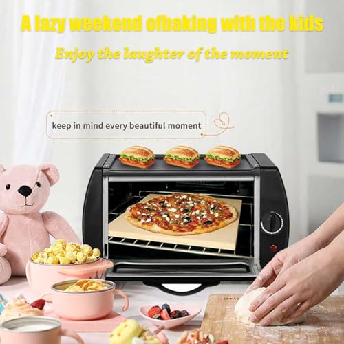 Mini horno eléctrico para pizza con protección contra sobrecalentamiento y control preciso de temperatura para cocinar en interiores de forma segura