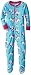 New Jammies Little Girls' Toddler Zippered Footie Pajamas, Rainbow Unicorns, 3T