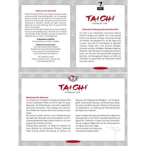 TAI CHI Energie Tee mit Ginseng Filterbeutel 20 St Filterbeutel