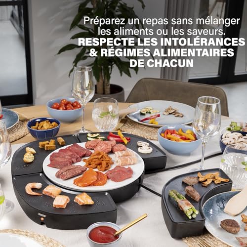 Ensemble de cuisson Princess Dinner4All Circle avec 4 plaques individuelles et spatules - 7